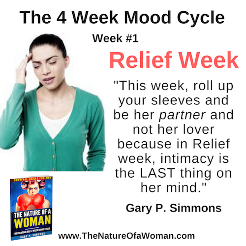 Relief Week from The Nature of a Woman Navigating Her 4 Week Mood Cycle by Gary P Simmons